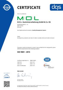 M.O.L. Gummiverarbeitung GmbH & Co. KG - CERTIFICATE - Englisch - 2023-12-01 - QM15_page-0001