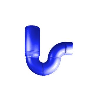 سیفون یک تکه علمک کوتاه